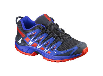 Sapato Salomon XA PRO 3D Kid azul / preto / vermelho