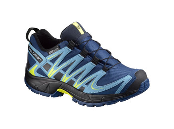 Salomon XA PRO 3D CS WP K Marinho / Azul / Sapato Preto