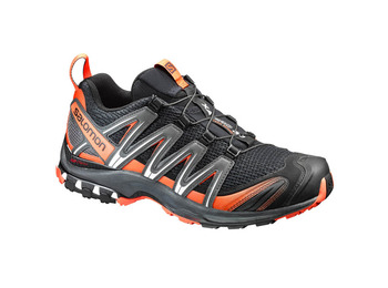 Salomon XA PRO 3D sapato preto / cinza / laranja