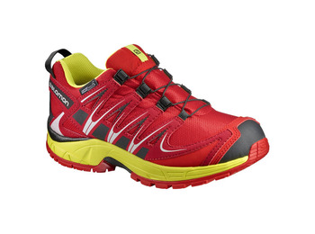 Salomon XA PRO 3D CS WP K Sapato Vermelho / Amarelo