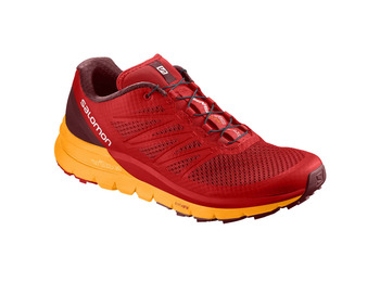 Sapato vermelho Salomon Sense Pro Max