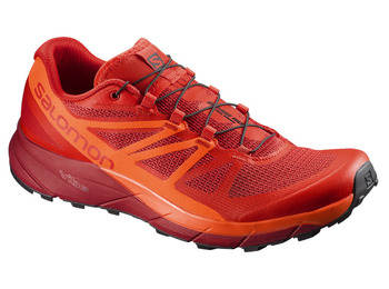 Sapato vermelho Salomon Sense Ride