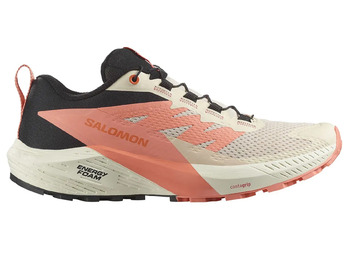Tênis de corrida Salomon Sense Ride W bege/coral