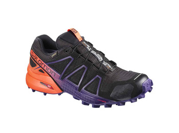 Sapato Salomon Speedcross 4 GTX W LTD Preto / Laranja / Roxo