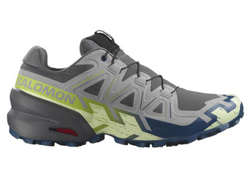 Sapato Salomon Speedcross 6 cinza/limão/azul