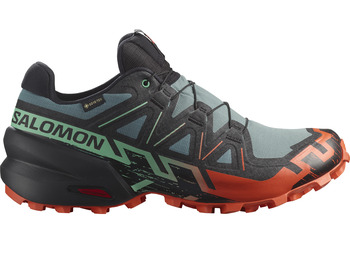 Sapato Salomon Speedcross 6 GTX cinza/preto/laranja