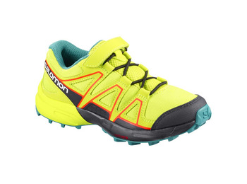 Tênis Salomon Speedcross Kid Lime / Preto / Turquesa