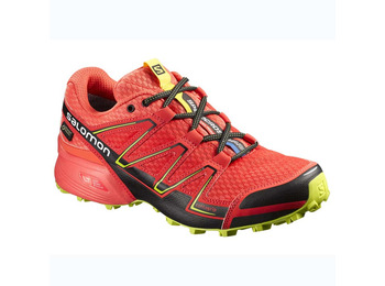 Sapato Salomon Speedcross Vario GTX W Vermelho / Preto / Amarelo
