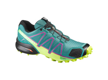 Sapato Salomon Speedcross 4 W Verde / Limão / Fúcsia