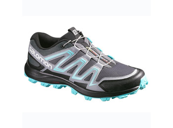 Sapato Salomon Speedtrak W Cinza / Turquesa / Preto