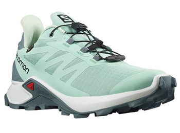 Sapatos aquáticos verdes Salomon Supercross 3 GTX W
