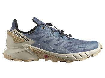 Sapato Salomon Supercross 4 GTX Azul Acinzentado/Bege