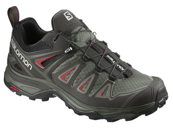 Salomon X Ultra 3 W Cinza / Preto / Sapato Azulejo