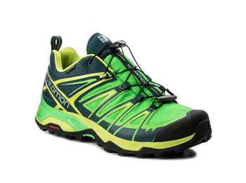 Salomon X Ultra 3 GTX sapato verde / limão / preto