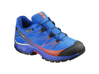 Sapato Salomon Wings CS WP J Azul / Laranja