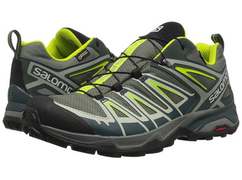 Sapatos Salomon X Ultra 3 GTX Verde / Cinza / Lima