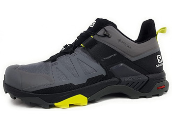 Sapato Salomon X Ultra 4 GTX cinza/preto/limão