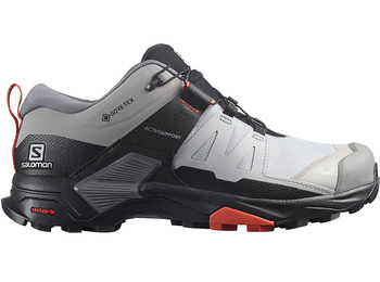 Sapato Salomon X Ultra 4 Wide GTX W cinza/salmão