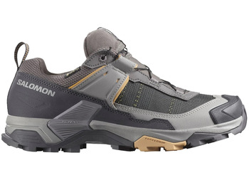 Tênis de corrida Salomon X Ultra 5 GTX W cinza/mostarda
