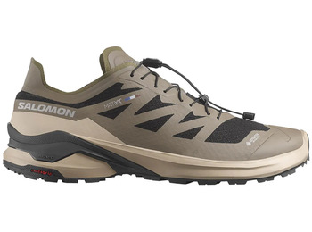 Tênis Salomon XA Meta GTX, fabricado na França, marrom/preto.