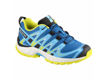 Sapato Salomon XA Pro 3D K Azul / Amarelo / Branco