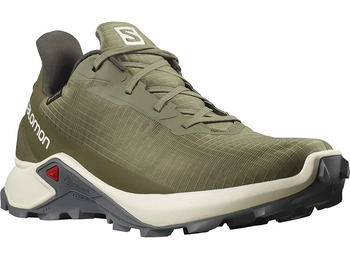 Sapatos verdes Salomon Alphacross 3 GTX
