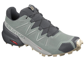 Sapatos Salomon Speedcross 5 cinza esverdeado