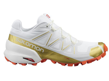 Tênis Salomon Speedcross 5 LTD Branco / Dourado