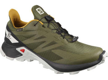 Sapatos Salomon Supercross Blast GTX verde oliva