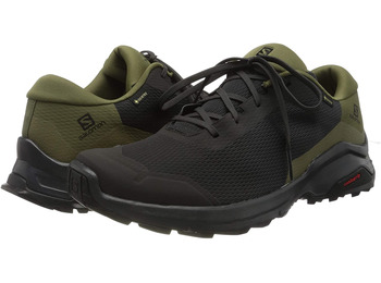 Salomon X revela sapatos GTX preto / cáqui