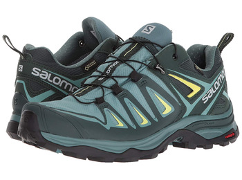 Sapatos Salomon X Ultra 3 Wide GTX W Verde / Preto / Amarelo