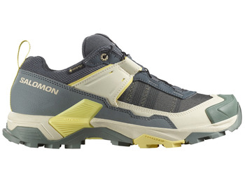 Tênis de corrida Salomon X Ultra 5 GTX W cinza/verde/bege