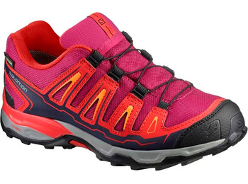 Salomon X Ultra GTX J Fúcsia / Sapatos Vermelhos