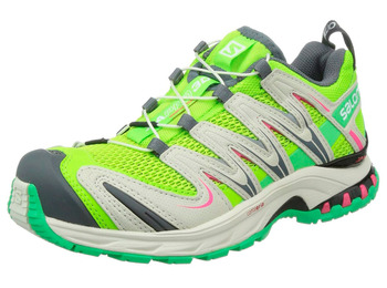 Sapatos Salomon XA PRO 3D W Verde / Cinza / Rosa
