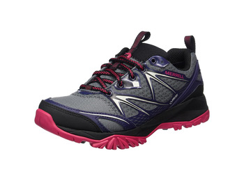Merrell Capra Bolt GTX W sapato cinza / roxo / fúcsia