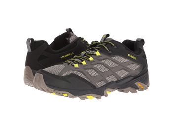 Merrell Moab Fst sapato preto / cinza / amarelo
