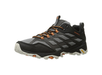 Merrell Moab Fst sapato preto / cinza / laranja