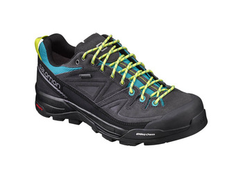 Sapato Salomon X Alp LTR GTX W preto / azul / limão
