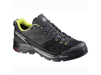 Salomon X Alp LTR sapato preto / cinza / limão