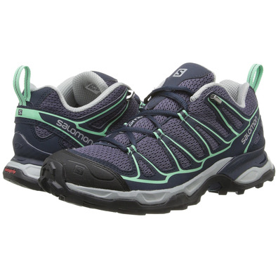 Salomon X Ultra Prime W Navy / Cobalto / Sapato Verde