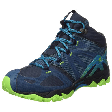 Bota Merrell Grassbow Mid Sport GTX azul escuro / verde