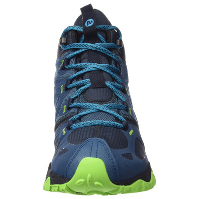 Bota Merrell Grassbow Mid Sport GTX azul escuro / verde