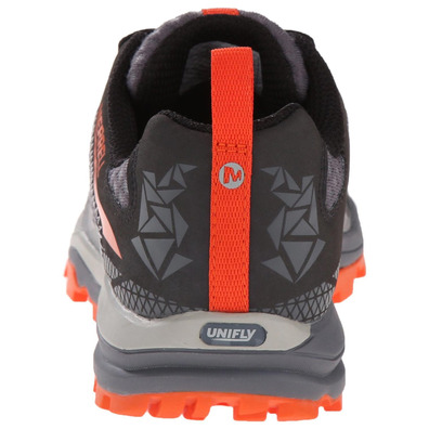 Sapato Merrell All Out Crush Cinza Claro / Laranja