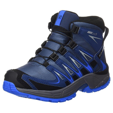 Bota Salomon XA PRO 3D MID CSWP J Marino / Azul / Negro