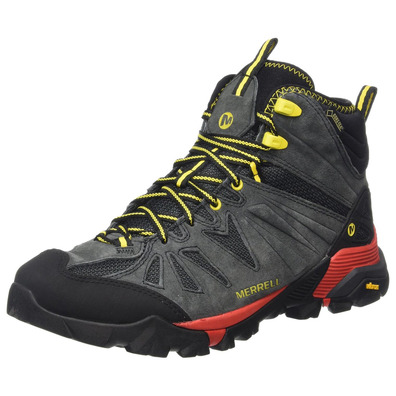 Bota Merrell Capra Mid GTX cinza / amarela