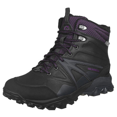 Bota Merrell Capra Glacial Ice Mid WTPF W Negro / Gris / Morado