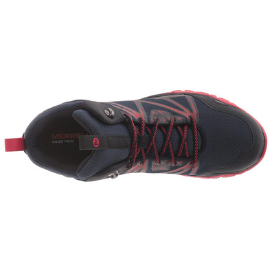 Bota Merrell Capra Rise Mid WTPF Marino / Rojo