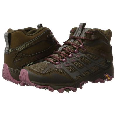 Bota Merrell Moab FST Mid GTX W marrom / rosa