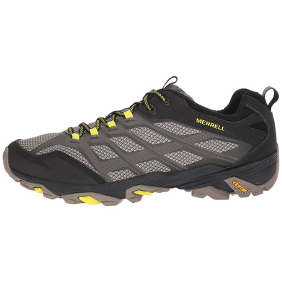 Merrell Moab Fst sapato preto / cinza / amarelo