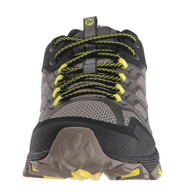 Merrell Moab Fst sapato preto / cinza / amarelo